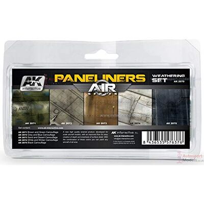 AK Interactive (AK02070) Paneliners Weathering Set AK Interactive (AK02070) Paneliners Weathering Set