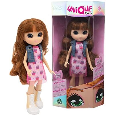 Giochi Preziosi Unique Eyes boneca articulada 25 cm olhos grandes mágicos e profundos, siga o seu olhar Sophia Fashion Doll, para meninas a partir de 3 anos, multicolorido Giochi Preziosi Unique Eyes boneca articulada 25 cm olhos grandes mágicos e profundos, siga o seu olhar Sophia Fashion Doll, para meninas a partir de 3 anos, multicolorido