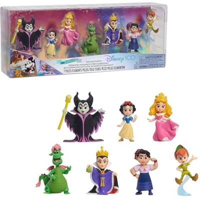 Just Play Disney100 Anos de Encantamento Coleção de Celebração Pacote de figuras de edição limitada de 7 peças, brinquedos para crianças a partir de 3 anos Just Play Disney100 Anos de Encantamento Coleção de Celebração Pacote de figuras de edição limitada de 7 peças, brinquedos para crianças a partir de 3 anos