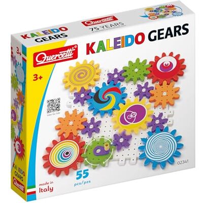 Quercetti Georello Kaleidogears 55 Peças, Brinquedos para Crianças 3 Anos, Jogo de Construções para Crianças com Engrenagens, Reação em Cadeia e Efeitos Ópticos, Trabalhos Manuais Montessori para Quercetti Georello Kaleidogears 55 Peças, Brinquedos para Crianças 3 Anos, Jogo de Construções para Crianças com Engrenagens, Reação em Cadeia e Efeitos Ópticos, Trabalhos Manuais Montessori para