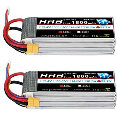 HRB POWER HRB 2 unidades 1800 mAh 6S 22,2 V 50C bateria LiPo com XT60 a Deans T conector para SAB380 alzRC Devil 380 480 RC helicóptero avião automóveis camiões Buggy Truggy Multicopgy Ter Drones HRB POWER HRB 2 unidades 1800 mAh 6S 22,2 V 50C bateria LiPo com XT60 a Deans T conector para SAB380 alzRC Devil 380 480 RC helicóptero avião automóveis camiões Buggy Truggy Multicopgy Ter Drones
