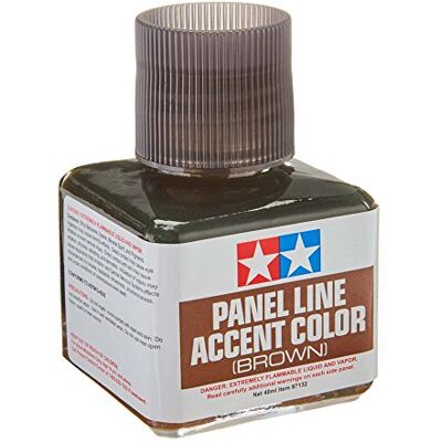 Tamiya Pintura para maquetes envelhecimento de painéis castanho 40 ml líquido semi-brilhante aguarela interior 24 horas de secagem 1 unidade Tamiya Pintura para maquetes envelhecimento de painéis castanho 40 ml líquido semi-brilhante aguarela interior 24 horas de secagem 1 unidade