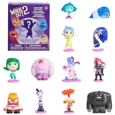Just Play Minifiguras colecionáveis Inside out 2 (do avesso) da Disney e Pixar, estatuetas de 6,4 cm, brinquedos para crianças a partir de 3 anos Just Play Minifiguras colecionáveis Inside out 2 (do avesso) da Disney e Pixar, estatuetas de 6,4 cm, brinquedos para crianças a partir de 3 anos