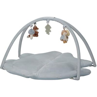 Little Dutch Forest Friends 8917 Manta para gatinhar com arco de jogo, cor azul Little Dutch Forest Friends 8917 Manta para gatinhar com arco de jogo, cor azul