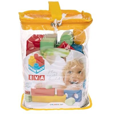 ColorBaby Color Block blocos de construção bebé Foam, 32 peças borracha de cores, várias formas, conjuntos de peças encaixáveis, brinquedos didáticos 18 meses, ColorBaby Color Block blocos de construção bebé Foam, 32 peças borracha de cores, várias formas, conjuntos de peças encaixáveis, brinquedos didáticos 18 meses,