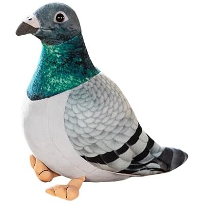 YZZT Pomba de peluche, animal simulado pombo de pelúcia, Kawaii de peluche, pombo de peluche, animal de peluche, pássaro presente para amigos (20 cm verde) YZZT Pomba de peluche, animal simulado pombo de pelúcia, Kawaii de peluche, pombo de peluche, animal de peluche, pássaro presente para amigos (20 cm verde)