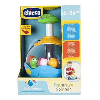 Chicco Aquarium Spinner, peonza com bolas coloridas, brinquedo para aprender a relação causa-efeito, jogo eletrónico infantil, peixes coloridos, brinquedo bebés de 6 meses a 3 anos Chicco Aquarium Spinner, peonza com bolas coloridas, brinquedo para aprender a relação causa-efeito, jogo eletrónico infantil, peixes coloridos, brinquedo bebés de 6 meses a 3 anos