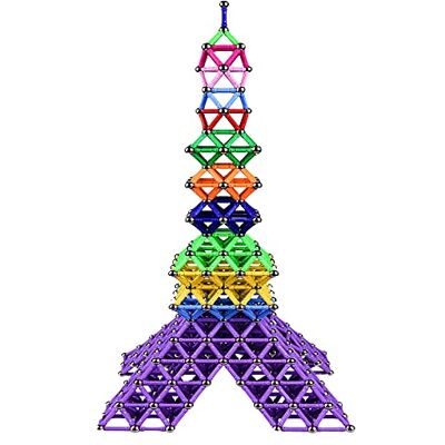 Jokooan Construções magnéticas, 220 peças, paus magnéticos brinquedos magnéticos brinquedos de construção, brinquedos Stem de aprendizagem de inteligência Montessori jogo para crianças Jokooan Construções magnéticas, 220 peças, paus magnéticos brinquedos magnéticos brinquedos de construção, brinquedos Stem de aprendizagem de inteligência Montessori jogo para crianças