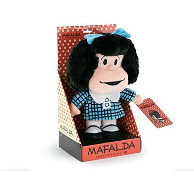 BARRADO Mafalda Peluche Mafalda 27 cm Qualidade Super Soft (Exibição, Azul) BARRADO Mafalda Peluche Mafalda 27 cm Qualidade Super Soft (Exibição, Azul)