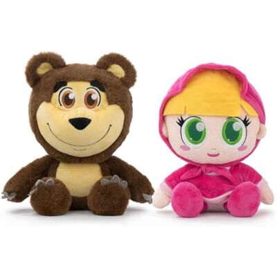 BARRADO Peluche de Masha e o urso 22 cm/26 cm (Pack Masha e Urso) BARRADO Peluche de Masha e o urso 22 cm/26 cm (Pack Masha e Urso)