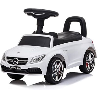 DE VES SPORT Corredor infantil Mercedes AMG C63 corredores com licença oficial para crianças armazenamento sob o assento e sistema anti-capotagem, carro de brinquedo infantil sem pedais DE VES SPORT Corredor infantil Mercedes AMG C63 corredores com licença oficial para crianças armazenamento sob o assento e sistema anti-capotagem, carro de brinquedo infantil sem pedais