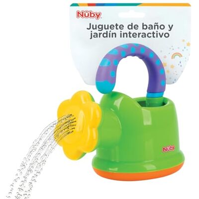 Nuby Regador interativo, brinquedo divertido de casa de banho, + 6 meses Brinquedo para bebé com alça de fácil aderência, promove a condução e coordenação mão-olho para banho, praia e jardim Nuby Regador interativo, brinquedo divertido de casa de banho, + 6 meses Brinquedo para bebé com alça de fácil aderência, promove a condução e coordenação mão-olho para banho, praia e jardim