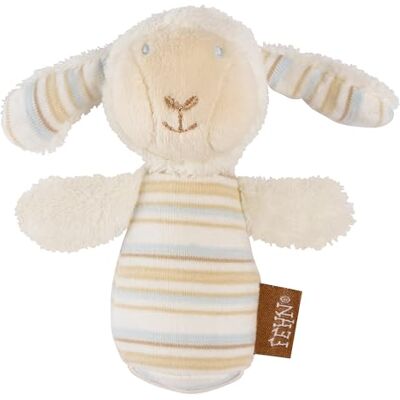 Fehn Mini chocalho ovelha mini chocalho para agitar, tocar e brincar com um peluche de tecido muito macio um companheiro fiel para bebés e crianças pequenas a partir dos 0 meses Fehn Mini chocalho ovelha mini chocalho para agitar, tocar e brincar com um peluche de tecido muito macio um companheiro fiel para bebés e crianças pequenas a partir dos 0 meses