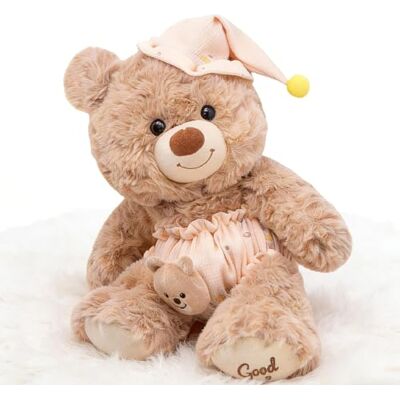Gisqis Pequeno peluche urso tecido macio para dormir e abraçar, presente para Bonito urso de pelúcia, animais de peluche suave e acolhedor, abraçar e brincar, festas de bebé e presentes para Gisqis Pequeno peluche urso tecido macio para dormir e abraçar, presente para Bonito urso de pelúcia, animais de peluche suave e acolhedor, abraçar e brincar, festas de bebé e presentes para