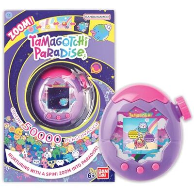 TAMAGOTCHI Bandai, Sky Paradise Mascota Virtual, Roxo , Brinquedo Eletrônico, Ótimo para Crianças com Mais de 6 Anos Faça zoom para o paraíso para cuidar de sua Mascota eletrônica TAMAGOTCHI Bandai, Sky Paradise Mascota Virtual, Roxo , Brinquedo Eletrônico, Ótimo para Crianças com Mais de 6 Anos Faça zoom para o paraíso para cuidar de sua Mascota eletrônica