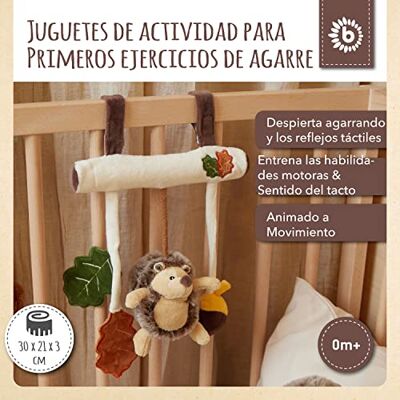 BIECO Corrente para carrinho de bebé animais da floresta ouriço brinquedo carrinho de bebé pendente telemóvel corrente de conjunto para brinquedo porta-bebés de atividades bebé tecido BIECO Corrente para carrinho de bebé animais da floresta ouriço brinquedo carrinho de bebé pendente telemóvel corrente de conjunto para brinquedo porta-bebés de atividades bebé tecido