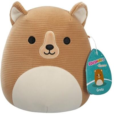 Squishmallows Squisharoys Greta o urso pardo 19 cm, peluche oficial de jazwares, peluche super suave, modelo raro 2024 Squishmallows Squisharoys Greta o urso pardo 19 cm, peluche oficial de jazwares, peluche super suave, modelo raro 2024
