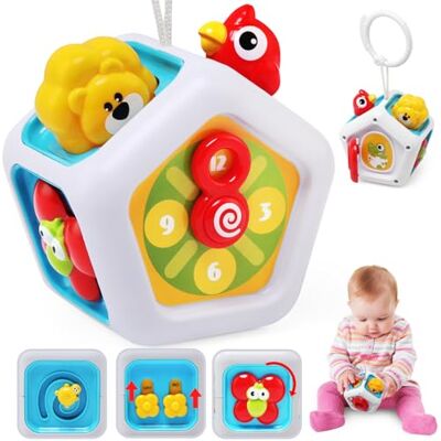 LEADSTAR Brinquedos para bebés 6 em 1 cubo de carro para meninos e meninas de 1 ano, brinquedos sensoriais Montessori educativos presente para 12 18 meses 2 anos, brinquedos de viagem para crianças de LEADSTAR Brinquedos para bebés 6 em 1 cubo de carro para meninos e meninas de 1 ano, brinquedos sensoriais Montessori educativos presente para 12 18 meses 2 anos, brinquedos de viagem para crianças de