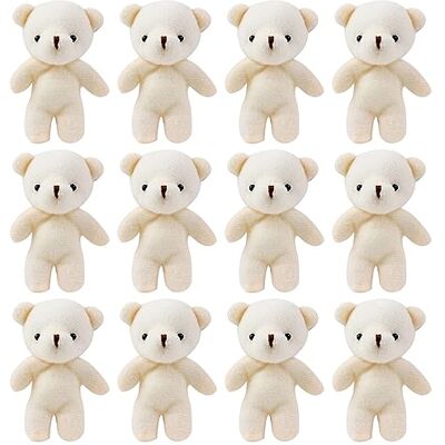 Bogoro 2 peças mini urso de pelúcia, brinquedos de mini urso de pelúcia, pequeno urso de pelúcia, pequenos ursos chaves, mini ursos de pelúcia, para decoração de bolo de aniversário casamento festa Bogoro 2 peças mini urso de pelúcia, brinquedos de mini urso de pelúcia, pequeno urso de pelúcia, pequenos ursos chaves, mini ursos de pelúcia, para decoração de bolo de aniversário casamento festa