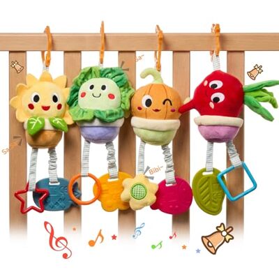 TUMAMA KIDS Brinquedos Suspensos para Bebés 3 6 9 12 Meses, Brinquedos Suspensos para Carrinho de Bebé, Sonajero para Recém-Nascido, Peluche com Brinquedo de Agarrar, Sonajeros Macios Brinquedos para TUMAMA KIDS Brinquedos Suspensos para Bebés 3 6 9 12 Meses, Brinquedos Suspensos para Carrinho de Bebé, Sonajero para Recém-Nascido, Peluche com Brinquedo de Agarrar, Sonajeros Macios Brinquedos para