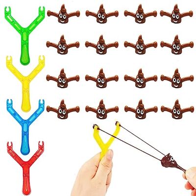 Steemjoey 20 peças brinquedo de tirachinhas de caca, 4 Poo brinquedos de Atapulta catapulta com 16 bolas Emoji Mochi Toys, Party Bag Filler Kids Adult Birthday brinca de brinquedo presente (cor) Steemjoey 20 peças brinquedo de tirachinhas de caca, 4 Poo brinquedos de Atapulta catapulta com 16 bolas Emoji Mochi Toys, Party Bag Filler Kids Adult Birthday brinca de brinquedo presente (cor)