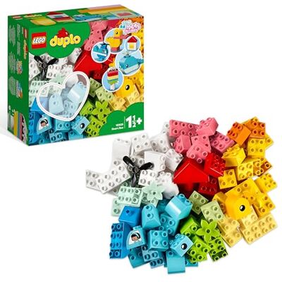 Lego Duplo Caixa do Coração, Tijolos Criativos, Brinquedo Educativo para Crianças de 1,5 a 3 Anos em Diante, Motricidade Fina, Conjunto de Aprendizagem Lego Duplo Caixa do Coração, Tijolos Criativos, Brinquedo Educativo para Crianças de 1,5 a 3 Anos em Diante, Motricidade Fina, Conjunto de Aprendizagem