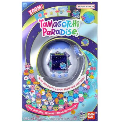 TAMAGOTCHI Paradise White Glacier Brinquedo interativo – Roda giratória com zoom, modelo glaciar branco azul, brinquedo para crianças a partir dos 6 anos, Bandai- TAMAGOTCHI Paradise White Glacier Brinquedo interativo – Roda giratória com zoom, modelo glaciar branco azul, brinquedo para crianças a partir dos 6 anos, Bandai-