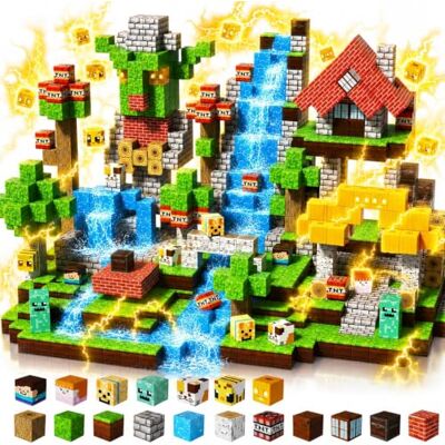 ToyUnited , 150 blocos de construção magnéticos, cubos magnéticos empilháveis, brinquedos sensoriais STEM e Montessori para crianças pequenas de 3 a 12 anos ToyUnited , 150 blocos de construção magnéticos, cubos magnéticos empilháveis, brinquedos sensoriais STEM e Montessori para crianças pequenas de 3 a 12 anos