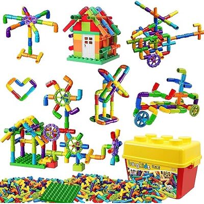 burgkidz - 176 Piece Pipe Tube Toy - Tubos de água sensoriais para brincadeira tátil burgkidz - 176 Piece Pipe Tube Toy - Tubos de água sensoriais para brincadeira tátil