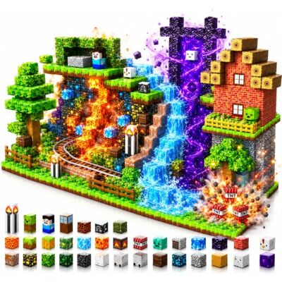 ToyUnited Cubo magnético de 200 peças 6 bandejas de erva aventura vagão na mina bloco de construção magnética com porta temporal, dupplex e triéis, brinquedo infantil 4 5 6 7 8 anos ToyUnited Cubo magnético de 200 peças 6 bandejas de erva aventura vagão na mina bloco de construção magnética com porta temporal, dupplex e triéis, brinquedo infantil 4 5 6 7 8 anos