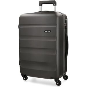 ROLL ROAD Flex Mala rígida fabricada em ABS, um material, fecho de combinação lateral 4 rodas duplas bagagem mão, prático interior com um compartimento, antracite ROLL ROAD Flex Mala rígida fabricada em ABS, um material, fecho de combinação lateral 4 rodas duplas bagagem mão, prático interior com um compartimento, antracite