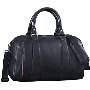 STILORD '' Bolsa de Viagem Couro Masculino Vintage Mala de Mão Esporte Bolsa para Equipagem de Cabina de Couro Genuíno, Preto, Saco de viagem STILORD '' Bolsa de Viagem Couro Masculino Vintage Mala de Mão Esporte Bolsa para Equipagem de Cabina de Couro Genuíno, Preto, Saco de viagem