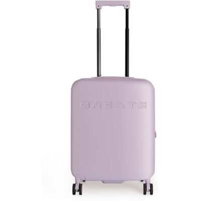 CREATE / Luggage Studio/Mala rígida de policarbonato lavanda / 39 x 23 x 54 cm / Cadeado TSA, 4 rodas duplas, organizador interior, cabo telescópico, materiais resistentes e duráveis CREATE / Luggage Studio/Mala rígida de policarbonato lavanda / 39 x 23 x 54 cm / Cadeado TSA, 4 rodas duplas, organizador interior, cabo telescópico, materiais resistentes e duráveis