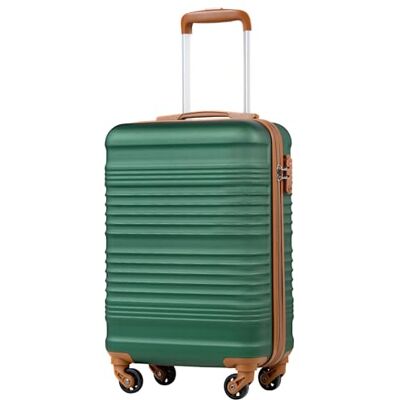 Coolife Mala de cabine 55 x 35 x 20 cm Ryanair EasyJet bagagem mão rígida Fecho TSA de 4 rodas, leve e resistente: ideal para estadias curtas, viagens de negócios, fins de semana e break city Coolife Mala de cabine 55 x 35 x 20 cm Ryanair EasyJet bagagem mão rígida Fecho TSA de 4 rodas, leve e resistente: ideal para estadias curtas, viagens de negócios, fins de semana e break city