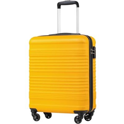 Coolife Mala de cabine 55 x 35 x 20 cm Ryanair EasyJet bagagem mão rígida Fecho TSA de 4 rodas, leve e resistente: ideal para estadias curtas, viagens de negócios, fins de semana e break city Coolife Mala de cabine 55 x 35 x 20 cm Ryanair EasyJet bagagem mão rígida Fecho TSA de 4 rodas, leve e resistente: ideal para estadias curtas, viagens de negócios, fins de semana e break city