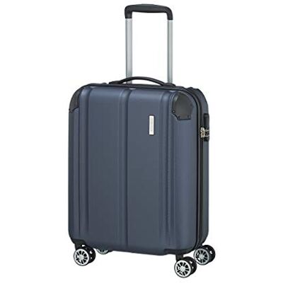 travelite Mala de mão Bordtrolley, leve, 4 rodas, City, capa rígida pequena com superfície resistente a riscos, 55 cm, 40 litros travelite Mala de mão Bordtrolley, leve, 4 rodas, City, capa rígida pequena com superfície resistente a riscos, 55 cm, 40 litros