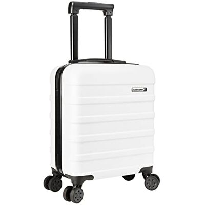 Cabin Max Anode mala de cabine 55 x 35 x 25 Trolley leve de concha dura, fechadura integrada, Air France, KLM, ITA, Transavia -44 L, Branco, S Cabin Max Anode mala de cabine 55 x 35 x 25 Trolley leve de concha dura, fechadura integrada, Air France, KLM, ITA, Transavia -44 L, Branco, S