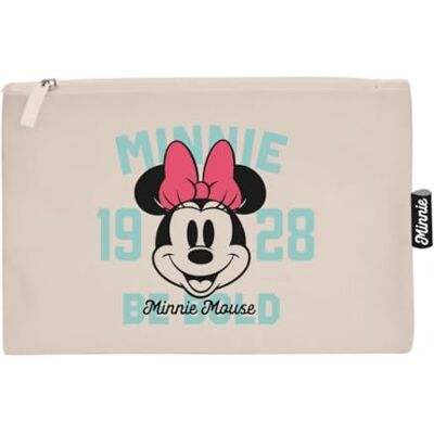 ARDITEX , Neceser Minnie Mouse, bolsa de higiene Minnie Mouse, precisa de tecido com fecho de correr, ideal para organizar cosméticos ou pequenas coisas, algodão resistente, 22,5 x 16 cm ARDITEX , Neceser Minnie Mouse, bolsa de higiene Minnie Mouse, precisa de tecido com fecho de correr, ideal para organizar cosméticos ou pequenas coisas, algodão resistente, 22,5 x 16 cm
