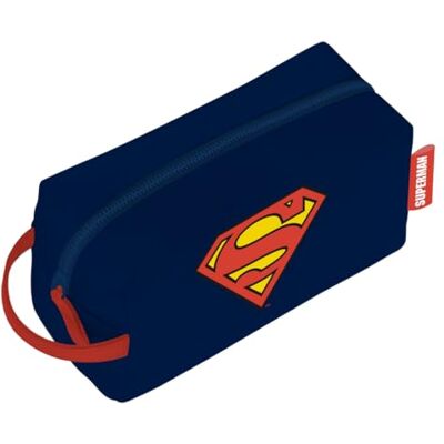 ARDITEX , Neceser Super Homem para crianças, bolsa de higiene para homem, estojo de super-homem com fecho de correr, impermeável, ideal para organizar produtos de higiene ou as suas pequenas coisas, 100% poliuretano, 3 x 22 x 8 cm ARDITEX , Neceser Super Homem para crianças, bolsa de higiene para homem, estojo de super-homem com fecho de correr, impermeável, ideal para organizar produtos de higiene ou as suas pequenas coisas, 100% poliuretano, 3 x 22 x 8 cm