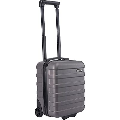 Cabin Max Anode mala de cabine 55 x 35 x 25 Trolley leve de concha dura, fechadura integrada, Air France, KLM, ITA, Transavia -44 L, cinzento, 40 x 30 x 20 cm, 2 rodas Cabin Max Anode mala de cabine 55 x 35 x 25 Trolley leve de concha dura, fechadura integrada, Air France, KLM, ITA, Transavia -44 L, cinzento, 40 x 30 x 20 cm, 2 rodas