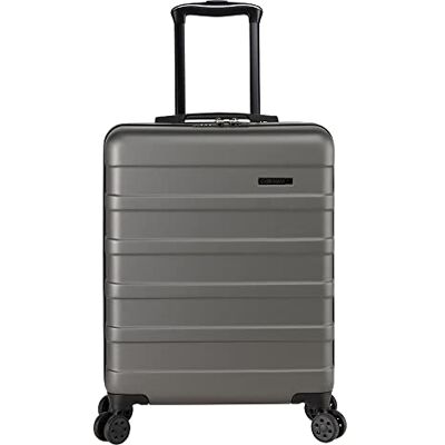 Cabin Max Anode mala de cabine 55 x 35 x 25 Trolley leve de concha dura, fechadura integrada, Air France, KLM, ITA, Transavia -44 L, cinzento, Mala Cabin Max Anode mala de cabine 55 x 35 x 25 Trolley leve de concha dura, fechadura integrada, Air France, KLM, ITA, Transavia -44 L, cinzento, Mala