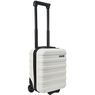Cabin Max Anode mala de cabine 55 x 35 x 25 Trolley leve de concha dura, fechadura integrada, Air France, KLM, ITA, Transavia -44 L, branco, 40 x 30 x 20 cm, 2 rodas Cabin Max Anode mala de cabine 55 x 35 x 25 Trolley leve de concha dura, fechadura integrada, Air France, KLM, ITA, Transavia -44 L, branco, 40 x 30 x 20 cm, 2 rodas