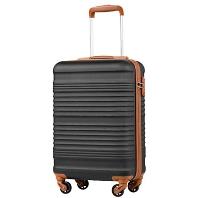 Coolife Mala de cabine 55 x 35 x 20 cm Ryanair EasyJet bagagem mão rígida Fecho TSA de 4 rodas, leve e resistente: ideal para estadias curtas, viagens de negócios, fins de semana e break city Coolife Mala de cabine 55 x 35 x 20 cm Ryanair EasyJet bagagem mão rígida Fecho TSA de 4 rodas, leve e resistente: ideal para estadias curtas, viagens de negócios, fins de semana e break city