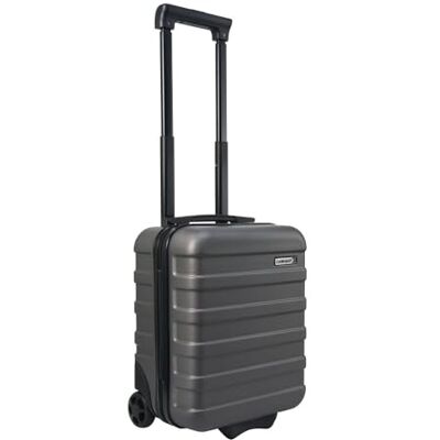 Cabin Max Anode mala de cabine 55 x 35 x 25 Trolley leve de concha dura, fechadura integrada, Air France, KLM, ITA, Transavia -44 L, cinzento Cabin Max Anode mala de cabine 55 x 35 x 25 Trolley leve de concha dura, fechadura integrada, Air France, KLM, ITA, Transavia -44 L, cinzento