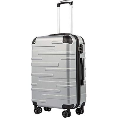 Coolife Conjunto de 3 malas, M+L+XL, capa rígida em ABS, com rodas e TSA Rodas silenciosas, fechos de correr YKK, cantos resistentes a impactos, para viagens familiares, estudos no estrangeiro Coolife Conjunto de 3 malas, M+L+XL, capa rígida em ABS, com rodas e TSA Rodas silenciosas, fechos de correr YKK, cantos resistentes a impactos, para viagens familiares, estudos no estrangeiro