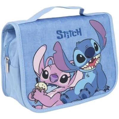Disney Stitch Neceser, design vários compartimentos, mala de viagem, conjunto de beleza Stitch, presente para meninas, mulheres, adolescentes Disney Stitch Neceser, design vários compartimentos, mala de viagem, conjunto de beleza Stitch, presente para meninas, mulheres, adolescentes