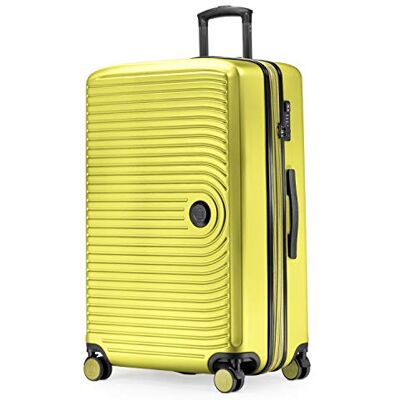 HAUPTSTADTKOFFER Mitte Mala rígida grande, TSA, 4 rodas, bagagem faturável com ampliação de volume de 8 cm, 77 cm, 130 litros, samambaia HAUPTSTADTKOFFER Mitte Mala rígida grande, TSA, 4 rodas, bagagem faturável com ampliação de volume de 8 cm, 77 cm, 130 litros, samambaia