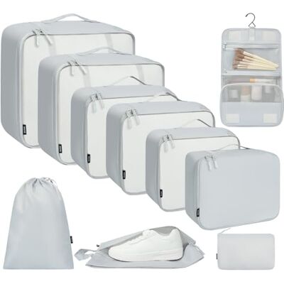 BAGAIL 10 Set cubos de embalagem vários tamanhos organizador de embalagem para acessórios de viagem mala de bagagem BAGAIL 10 Set cubos de embalagem vários tamanhos organizador de embalagem para acessórios de viagem mala de bagagem