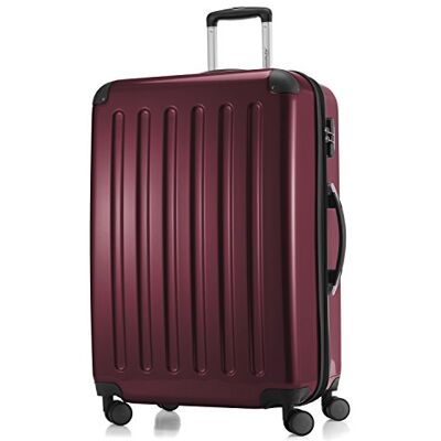 HAUPTSTADTKOFFER Alex R2 Malas rígidas, Trolley, bagagem de viagem mate, conjunto de viagem, 4 rodas duplas, Vinho HAUPTSTADTKOFFER Alex R2 Malas rígidas, Trolley, bagagem de viagem mate, conjunto de viagem, 4 rodas duplas, Vinho
