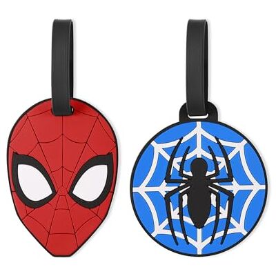 Disney Marvel Spiderman VT700917L.PH Etiquetas para bagagem (2 unidades), cor vermelha e azul Disney Marvel Spiderman VT700917L.PH Etiquetas para bagagem (2 unidades), cor vermelha e azul